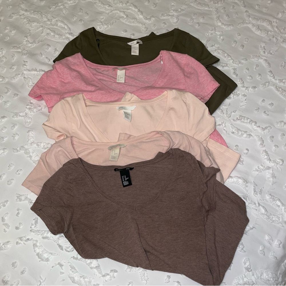 FIVE H&M Basic Tees